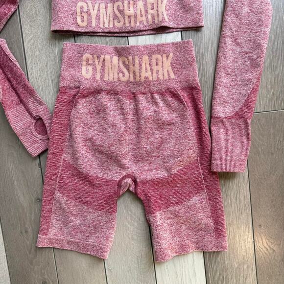 Gymshark pinkred seamless set fitness - Picture 7 of 8